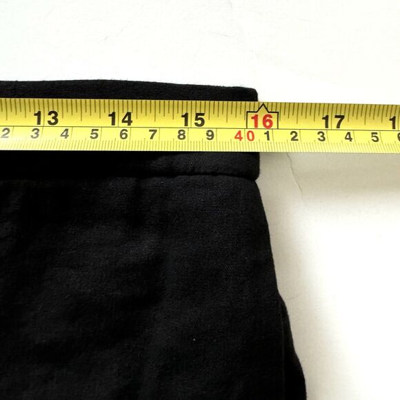 Theory Women’s Cavalier Linen Blend Cropped Wide Leg Pull On Pants Black - Picture 8 of 14